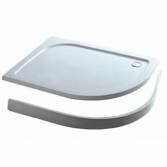 Offset Stone Easy Plumb Quadrant Tray, Legs & Panel, 1200x800mm, Left 